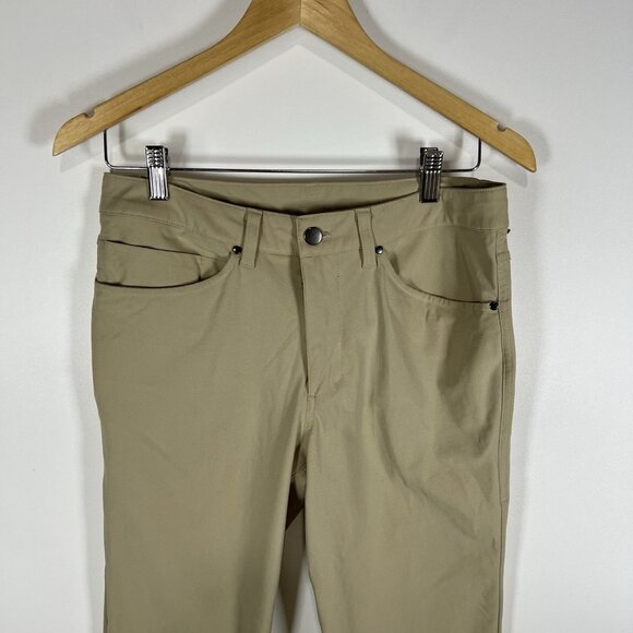 Lululemon Pants Size 30 Tan Warpstreme ABC Classic Fit Pant 30" Casual Work Wear - Picture 2 of 8